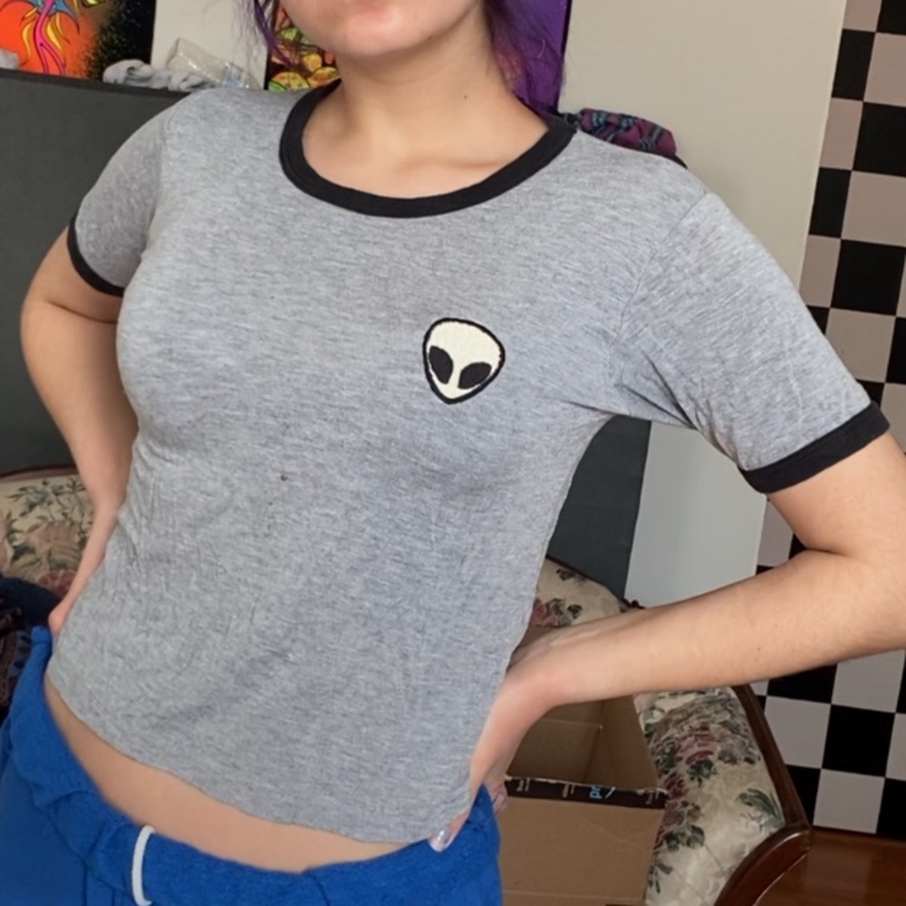 RARE Brandy Melville Alien Tee